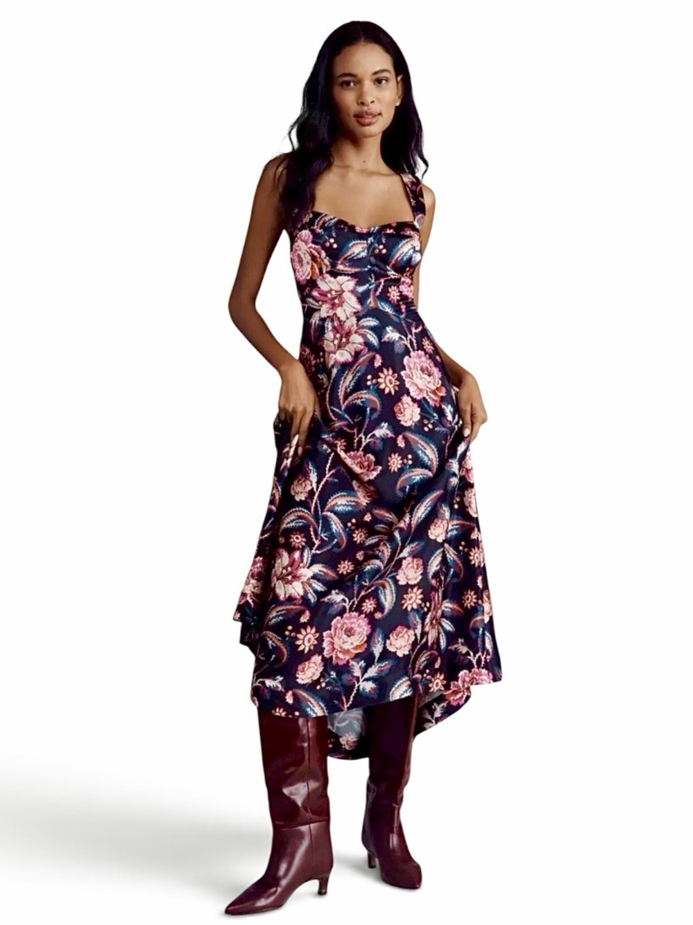 MAEVE Anthropologie Jocelyn floral slip midi dress. NWT!! 🩷💙❤️
